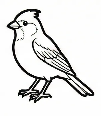a bird with a black outline on it s face.webp